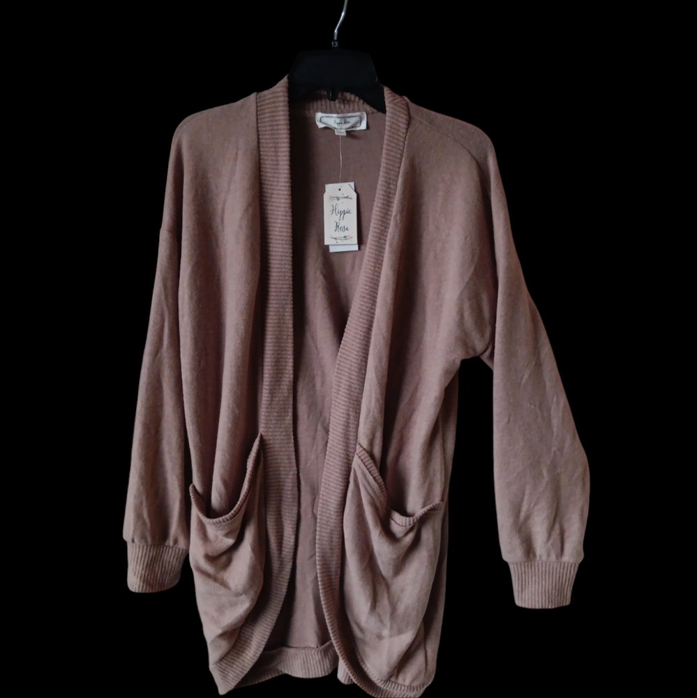 Hippie Rose Cardigan coord Seamless Portobello